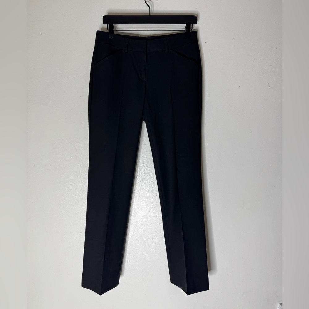 Theory‎ Anaiss Tailor Black Straight Leg Dress Pants Wool Blend Size 4